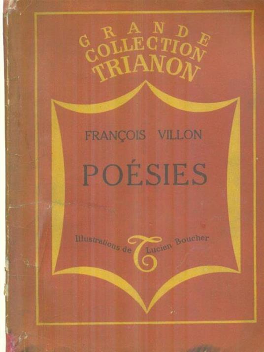 Poesies - François Villon - copertina