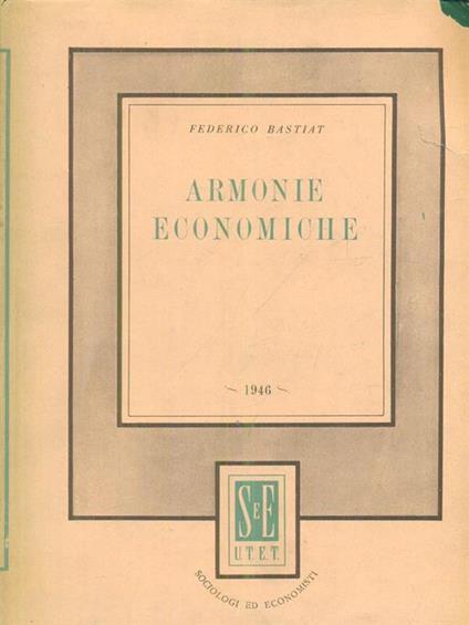   Armonie economiche - Frédéric Bastiat - copertina