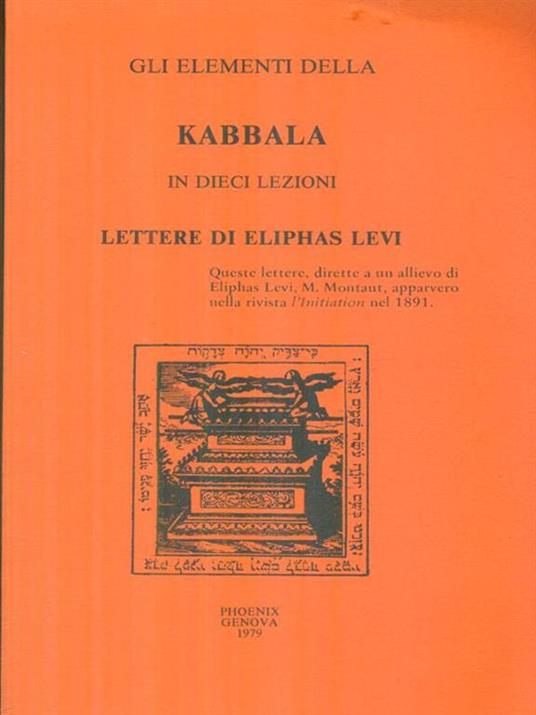   Elementi della Kabbala in dieci lezioni - Eliphas Levi - copertina