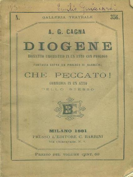  Diogene - copertina