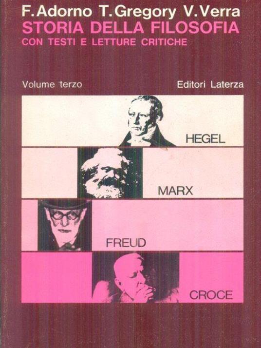 Storia della filosofia 3vv - copertina