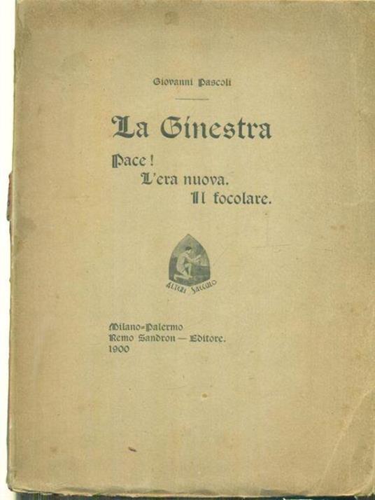 La ginestra - Giovanni Pascoli - copertina