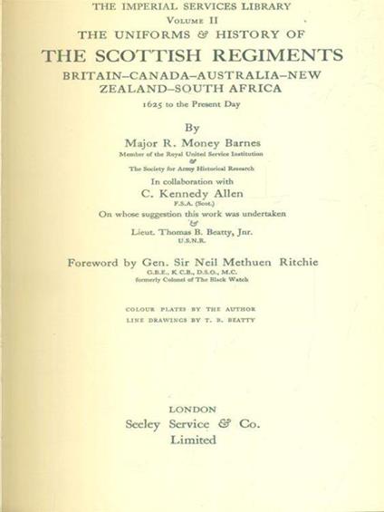 The scottish regiments - copertina