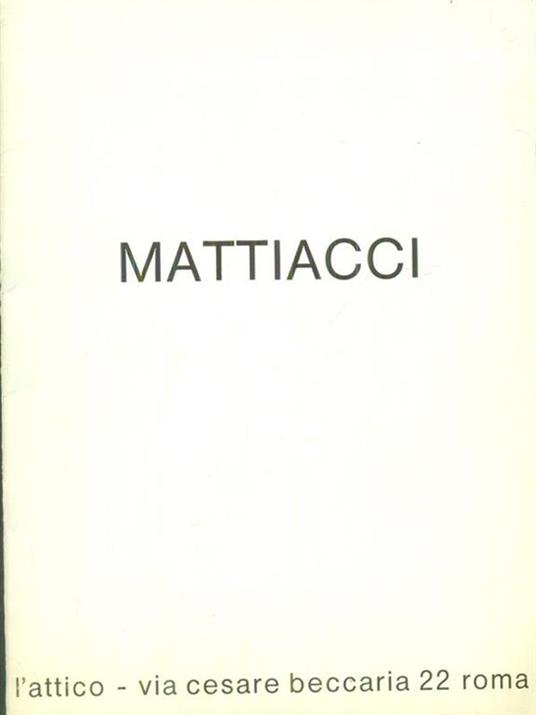   Mattiacci -   - copertina