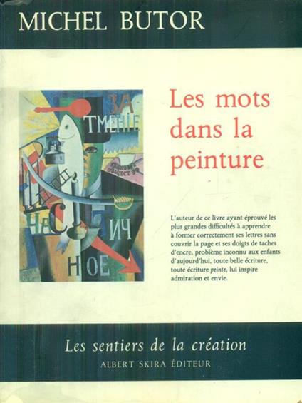 Les mots dans la peinture - Michel Butor - copertina