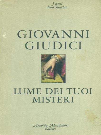   Lune dei tuoi misteri - Giovanni Giudici - copertina