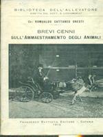 Brevi cenni sull'ammaestramento degli animali