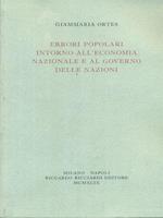 Errori popolari intorno all'economia nazionale e al governo delle nazioni