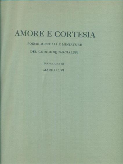 Amore e cortesia - copertina