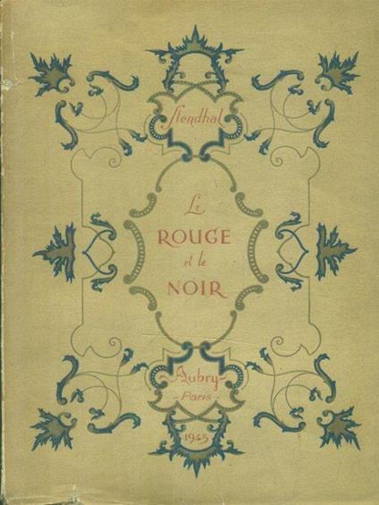 Le rouge et le noir - Stendhal - copertina