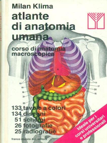 Atlante di anatomia umana - Milan Klima - copertina