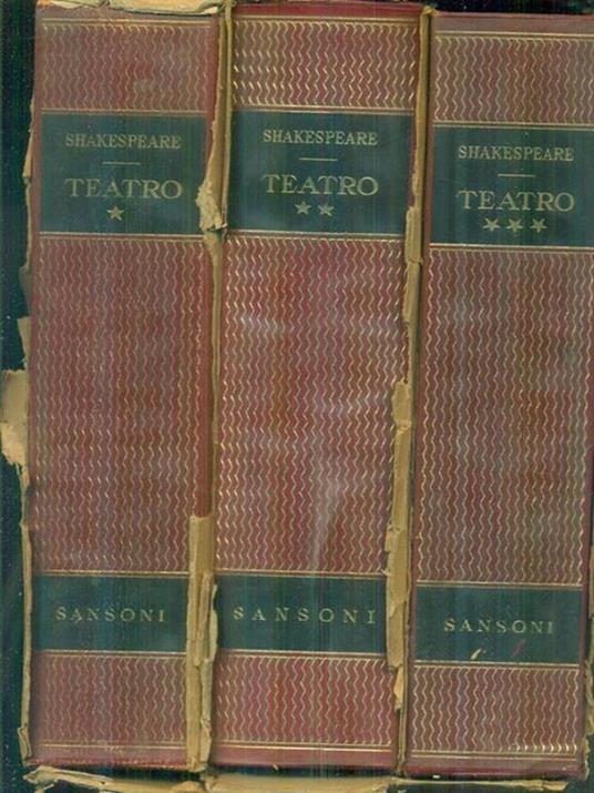 Teatro 3vv - William Shakespeare - copertina
