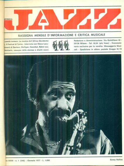 Musica jazz 1977 - copertina