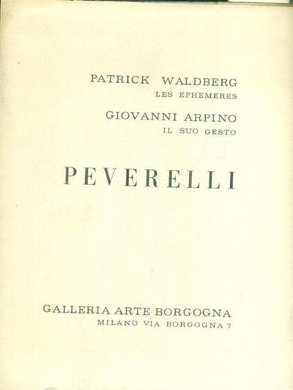 Peverelli - Patrick Waldberg - copertina