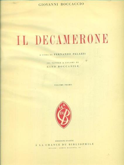 Il Decamerone 2vv - Giovanni Boccaccio - copertina