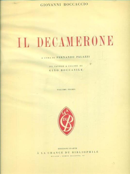 Il Decamerone 2vv - Giovanni Boccaccio - copertina