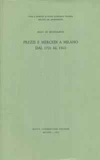 Prezzi e mercedi a Milano dal 1701 al 1860