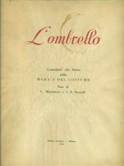 L' ombrello - G. Morazzoni,C.E. Restelli - copertina