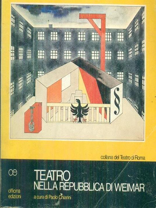 Teatro nella repubblica di Weimar - Paolo Chiarini - copertina