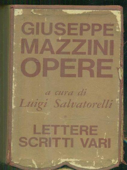 Opere 2vv - Giuseppe Mazzini - copertina