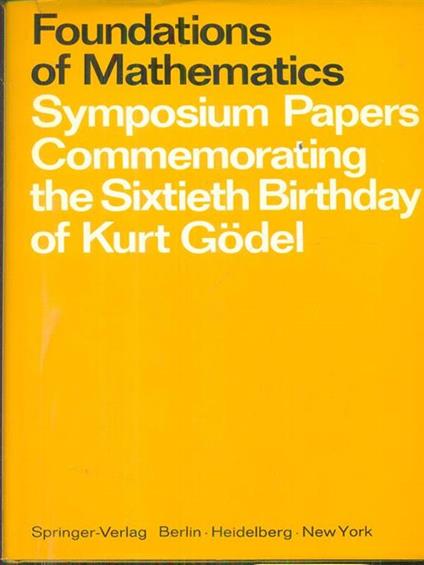 Foundations of mathematics - copertina