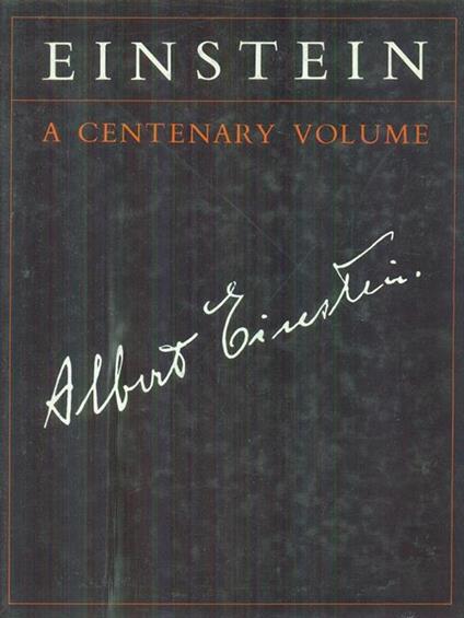 Einstein a centenary volume - copertina