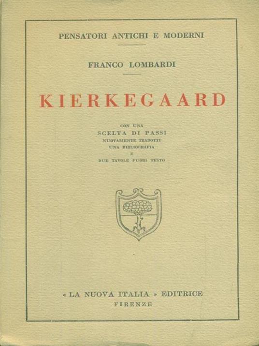 Kierkegaard - Franco Lombardi - copertina