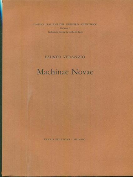 Machinae novae - Fausto Veranzio - copertina