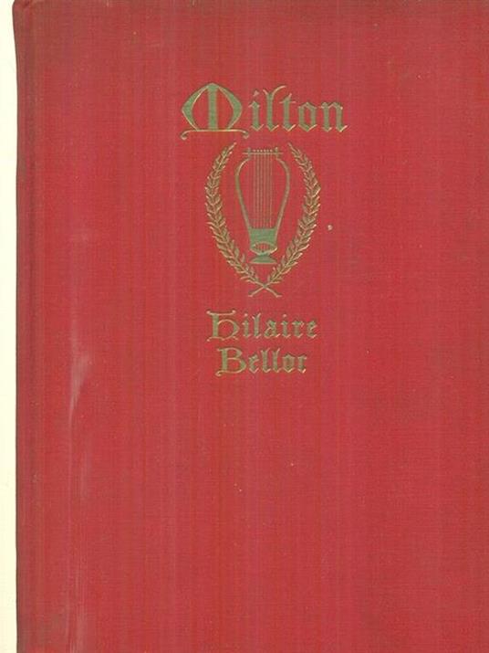 Milton - Hilaire Belloc - copertina