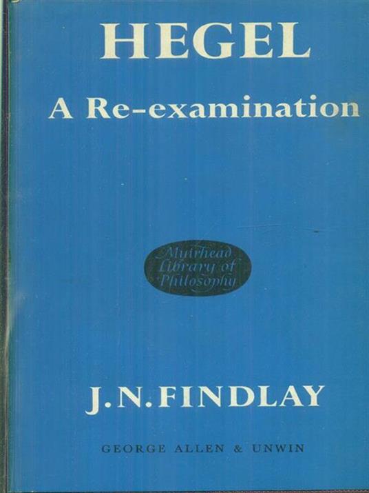 Hegel. A Re-examination - copertina