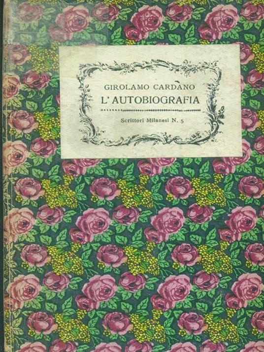 L' autobiografia - Girolamo Cardano - copertina