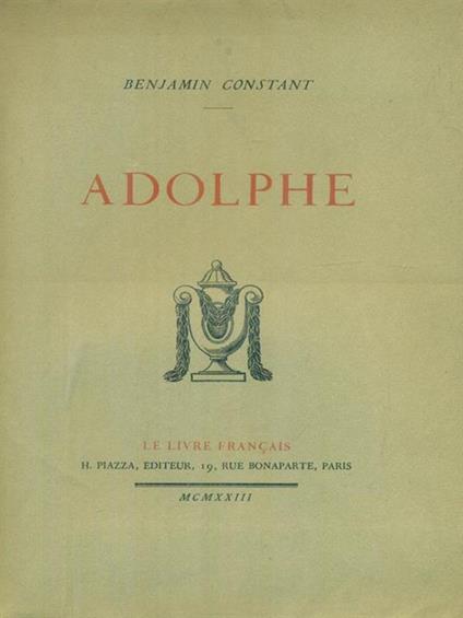 Adolphe - Benjamin Constant - copertina