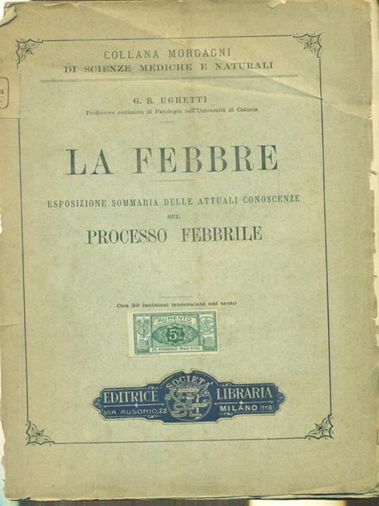 La febbre - Giovan Battista Ughetti - copertina