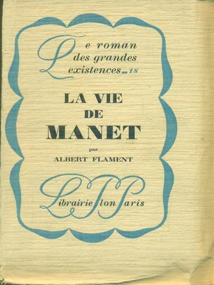 La vie de Manet - copertina