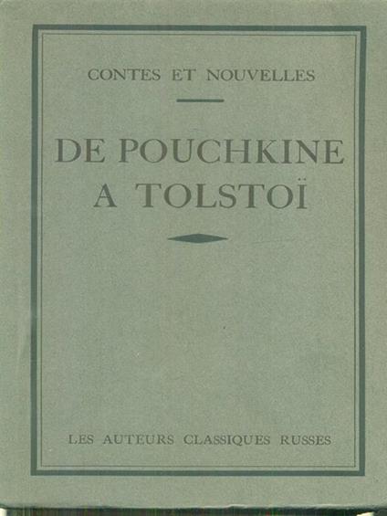 De Pochkine a Tolstoi - copertina