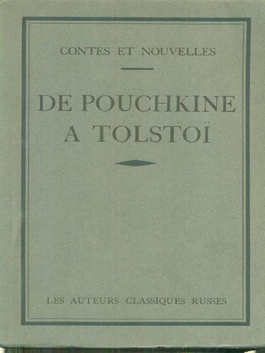 De Pochkine a Tolstoi - copertina
