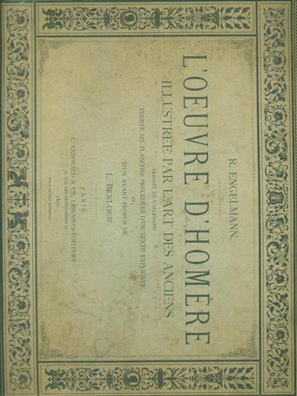 L' oeuvre d'Homere - copertina