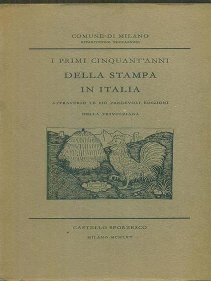 I primi cinquant'anni della stampa in Italia - copertina