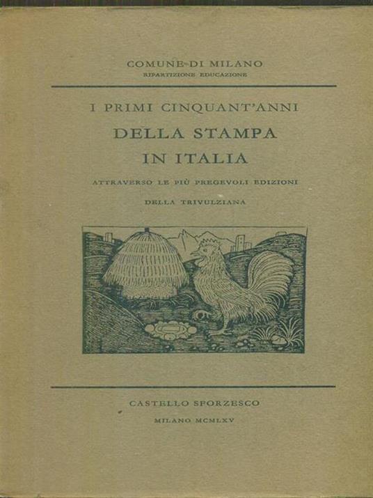 I primi cinquant'anni della stampa in Italia - copertina