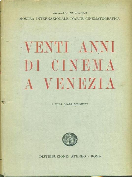 Vent'anni di cinema a Venezia - copertina