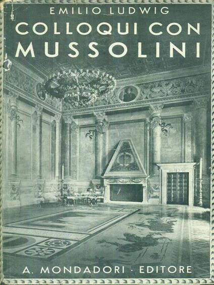 Colloqui con Mussolini - Emil Ludwig - copertina