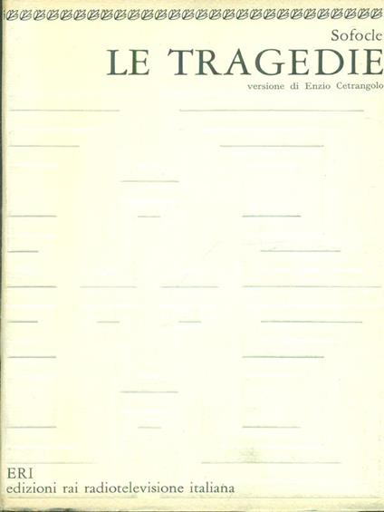 Le tragedie - Sofocle - copertina