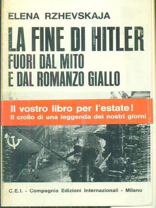 La fine di Hitler - Elena Rzhevskaja - copertina