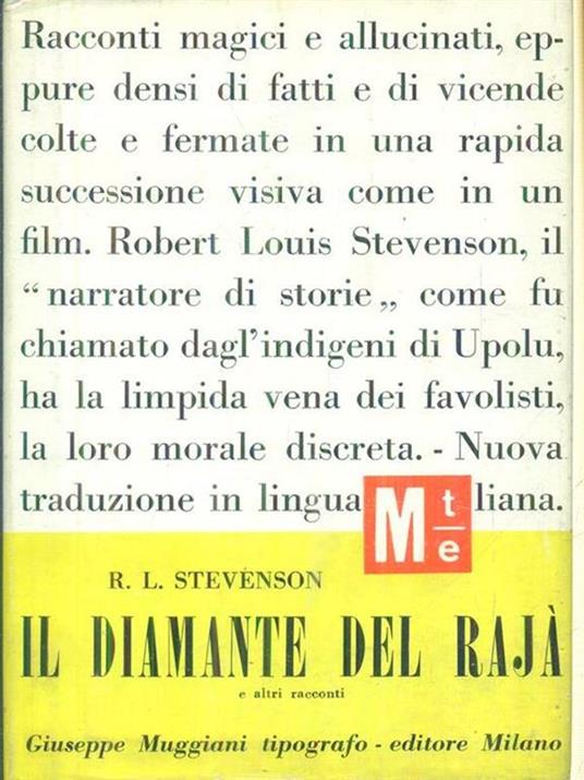 Il diamante del rajà e altri racconti - Robert Louis Stevenson - copertina
