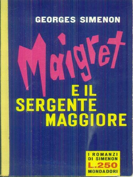 Maigret e il sergente maggiore - Georges Simenon - copertina