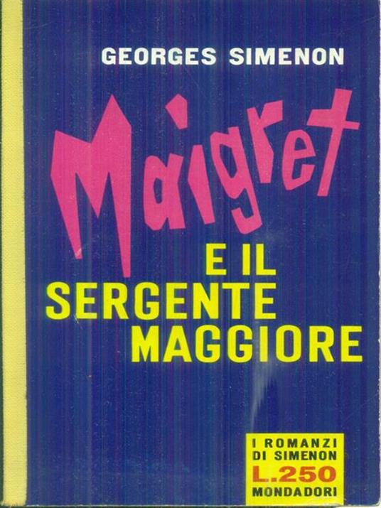 Maigret e il sergente maggiore - Georges Simenon - copertina