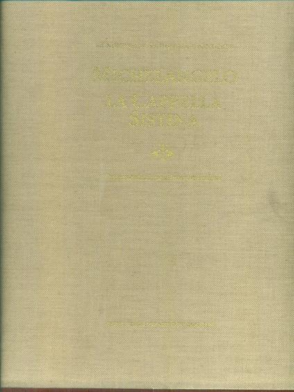 Michelangelo La Cappella Sistina 4vv. - copertina