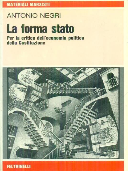 La forma dello stato - Antonio Negri - copertina