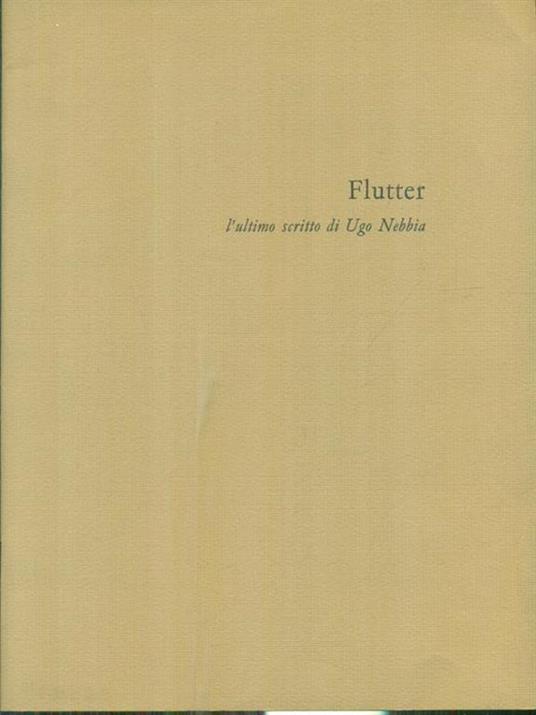 Flutter - Ugo Nebbia - copertina