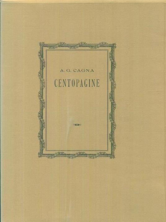 Centopagine - Achille Giovanni Cagna - copertina